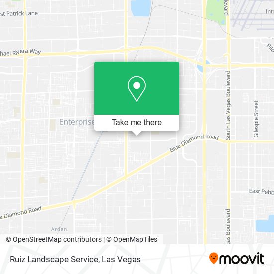 Ruiz Landscape Service map