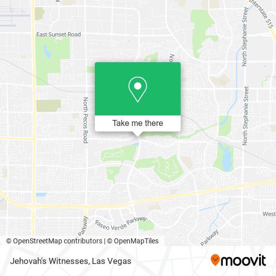 Mapa de Jehovah's Witnesses