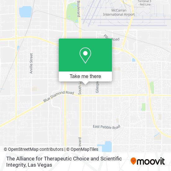 The Alliance for Therapeutic Choice and Scientific Integrity map