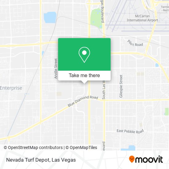 Nevada Turf Depot map