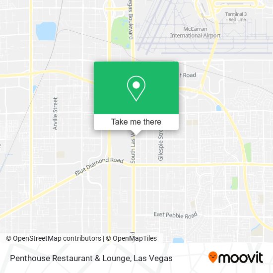 Mapa de Penthouse Restaurant & Lounge