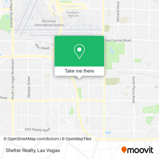 Shelter Realty map