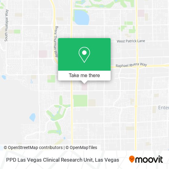 Mapa de PPD Las Vegas Clinical Research Unit