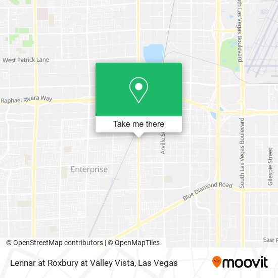 Lennar at Roxbury at Valley Vista map