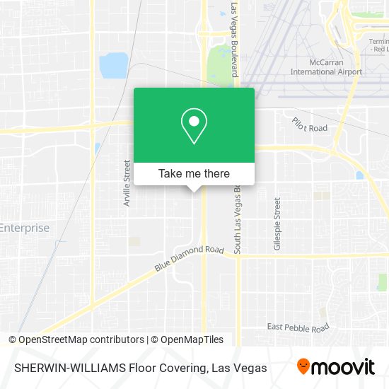SHERWIN-WILLIAMS Floor Covering map