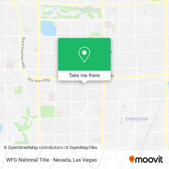 WFG National Title - Nevada map