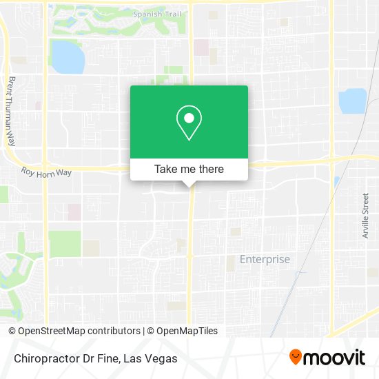 Chiropractor Dr Fine map