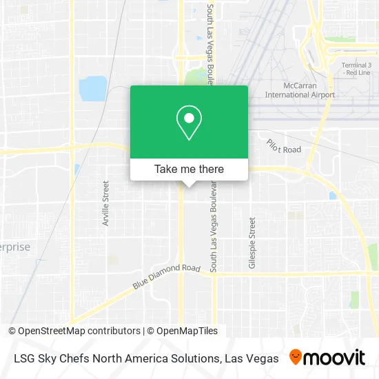 Mapa de LSG Sky Chefs North America Solutions