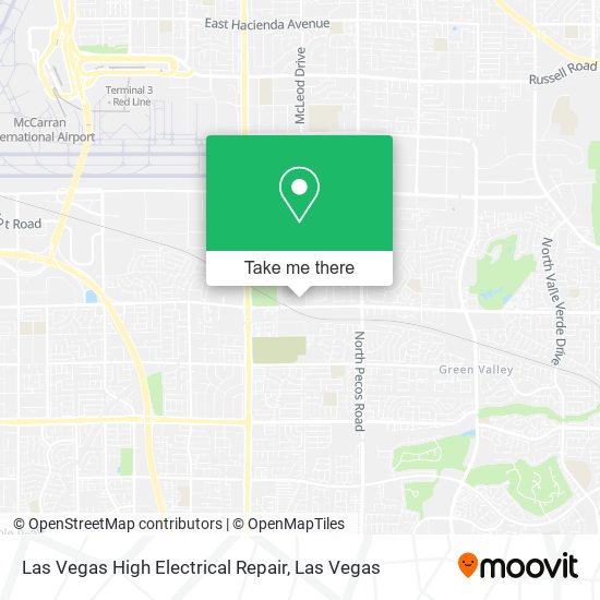 Las Vegas High Electrical Repair map