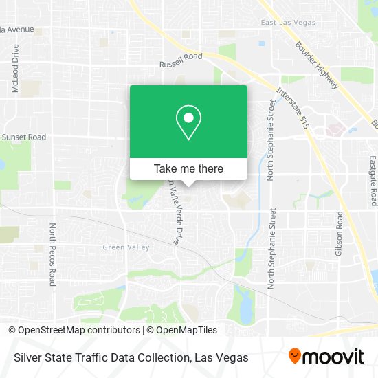Mapa de Silver State Traffic Data Collection