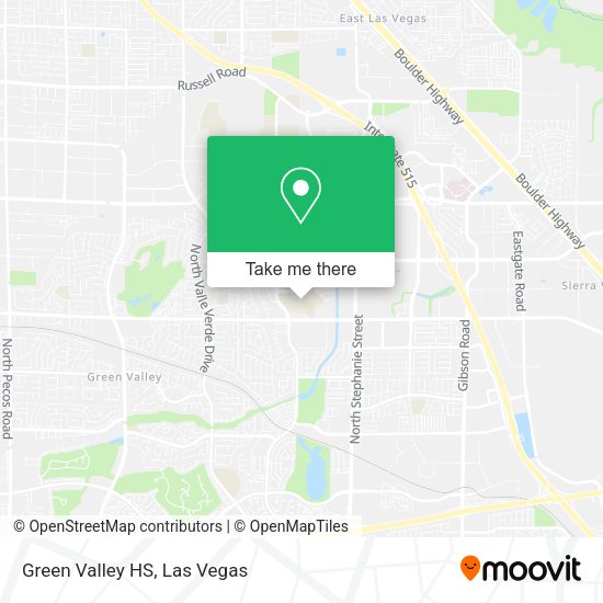 Mapa de Green Valley HS