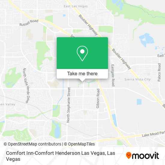 Comfort Inn-Comfort Henderson Las Vegas map