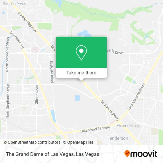The Grand Dame of Las Vegas map