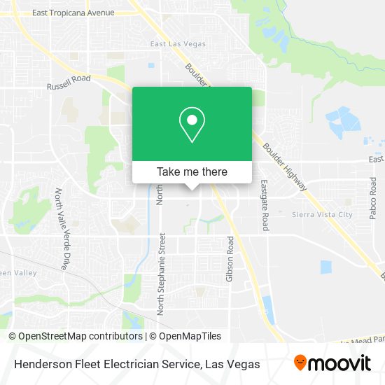 Henderson Fleet Electrician Service map