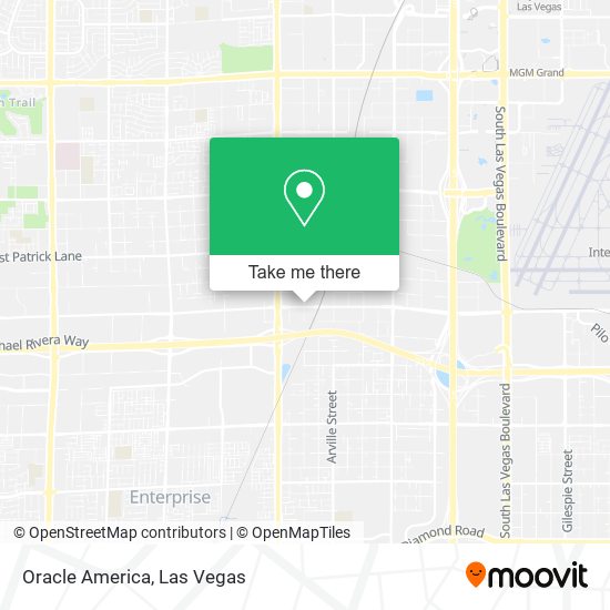 Mapa de Oracle America