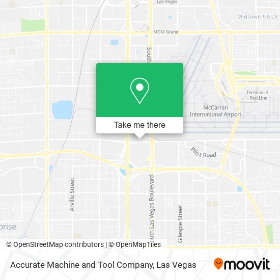 Mapa de Accurate Machine and Tool Company