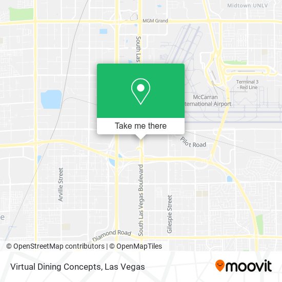 Mapa de Virtual Dining Concepts