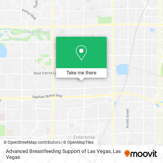 Advanced Breastfeeding Support of Las Vegas map