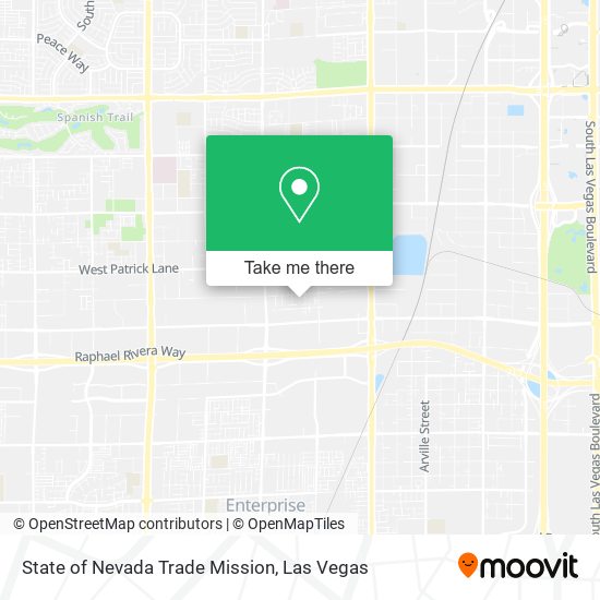 State of Nevada Trade Mission map