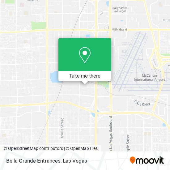 Bella Grande Entrances map