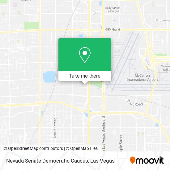 Nevada Senate Democratic Caucus map