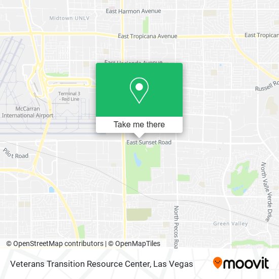 Veterans Transition Resource Center map