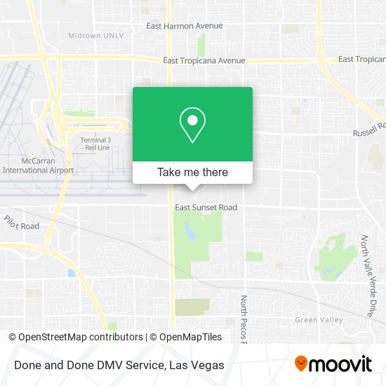 Mapa de Done and Done DMV Service