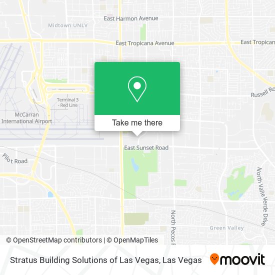 Stratus Building Solutions of Las Vegas map
