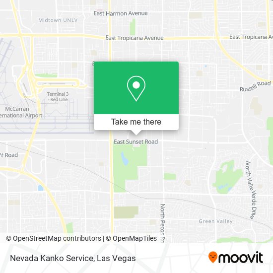 Mapa de Nevada Kanko Service