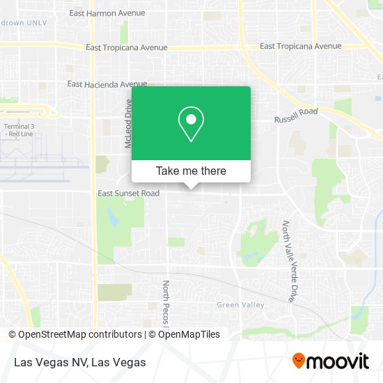 Las Vegas NV map