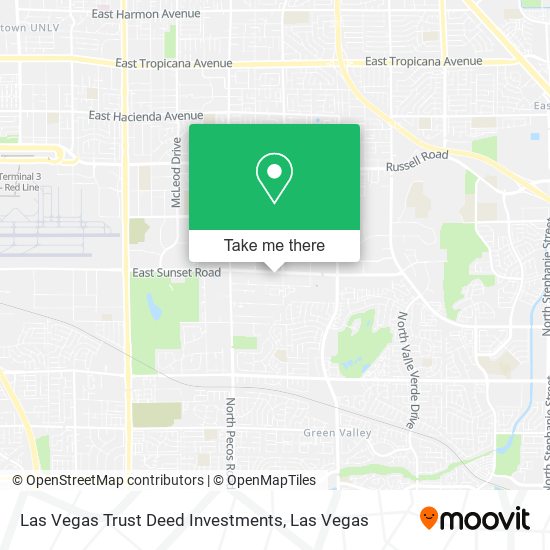 Mapa de Las Vegas Trust Deed Investments