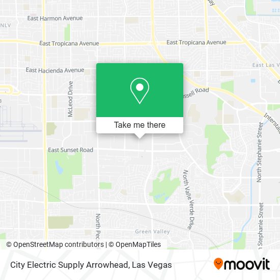 City Electric Supply Arrowhead map
