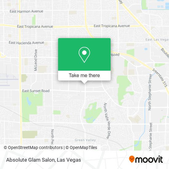 Mapa de Absolute Glam Salon
