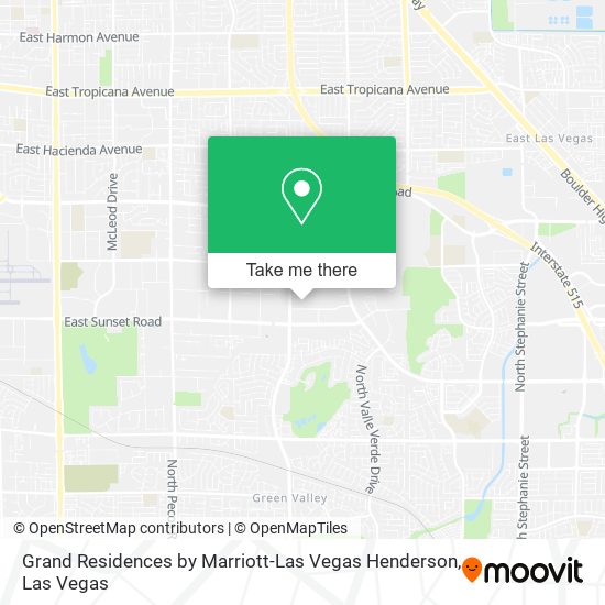 Mapa de Grand Residences by Marriott-Las Vegas Henderson