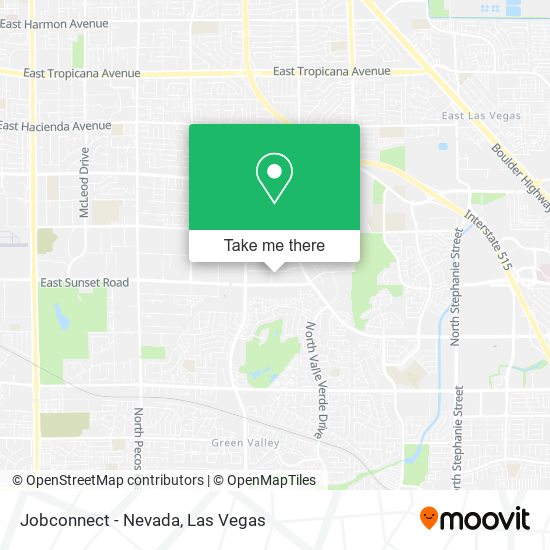 Jobconnect - Nevada map