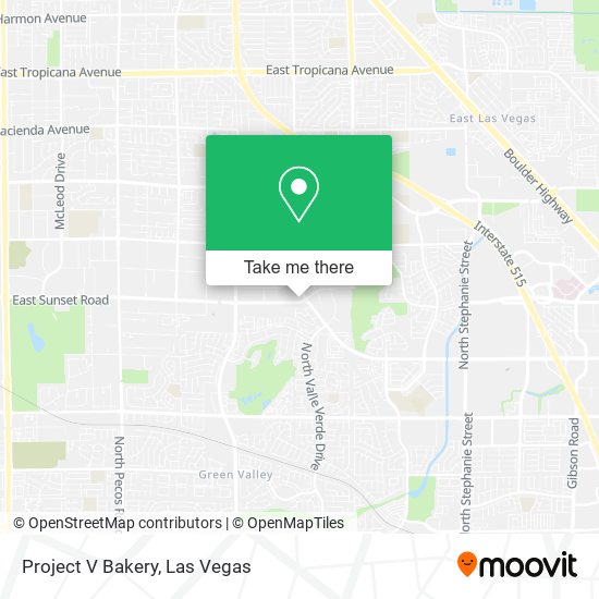 Mapa de Project V Bakery