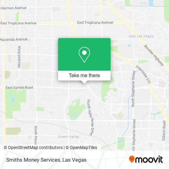 Mapa de Smiths Money Services