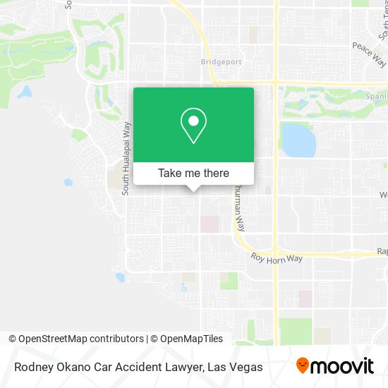 Mapa de Rodney Okano Car Accident Lawyer