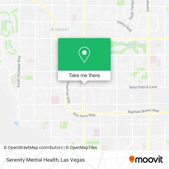 Mapa de Serenity Mental Health