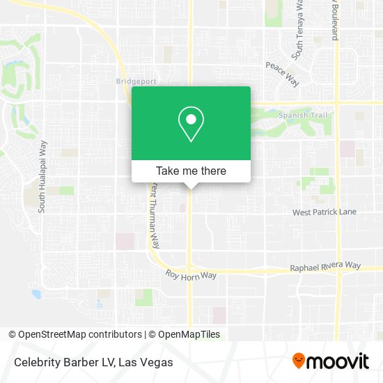 Mapa de Celebrity Barber LV