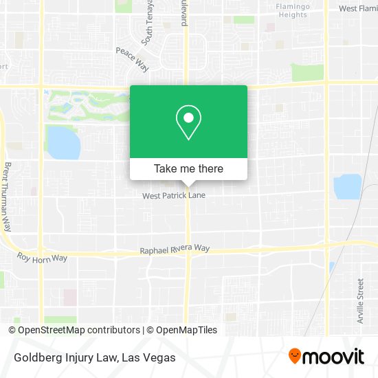 Goldberg Injury Law map