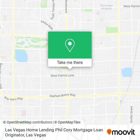 Mapa de Las Vegas Home Lending Phil Cory Mortgage Loan Originator