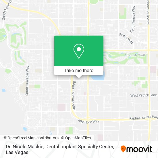 Dr. Nicole Mackie, Dental Implant Specialty Center map