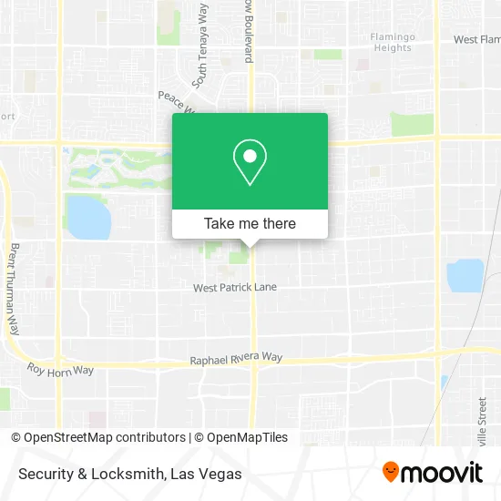 Mapa de Security & Locksmith
