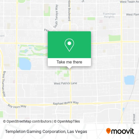 Templeton Gaming Corporation map