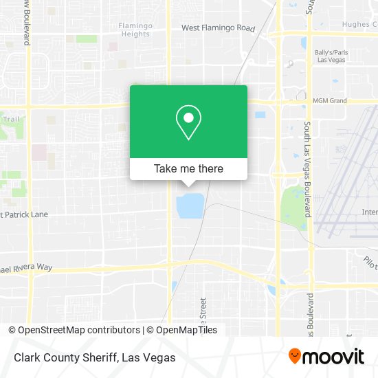 Clark County Sheriff map