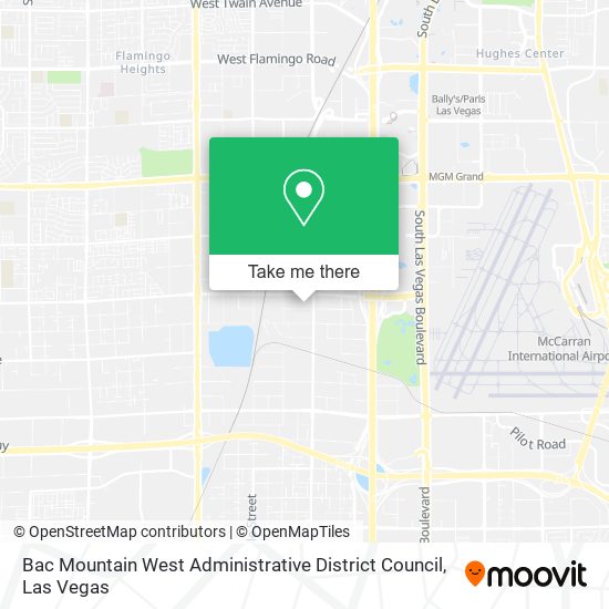Bac Mountain West Administrative District Council map
