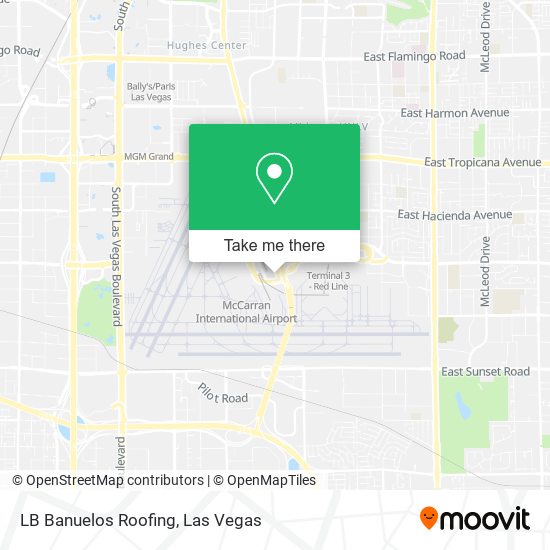 LB Banuelos Roofing map