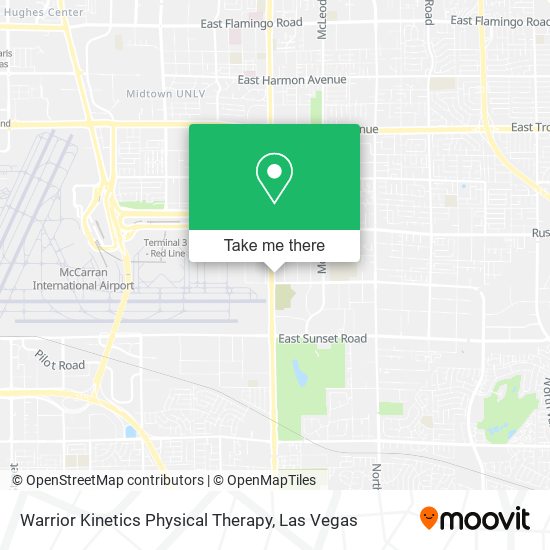 Mapa de Warrior Kinetics Physical Therapy