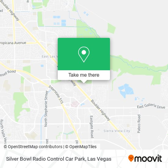 Silver Bowl Radio Control Car Park map